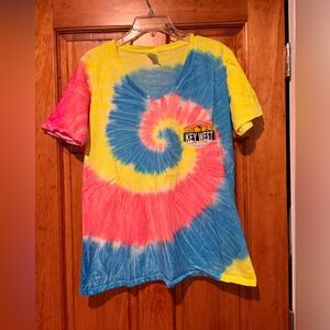Women’s V-neck, short sleeve shirt, tie-dye shirt from Key West, Florida